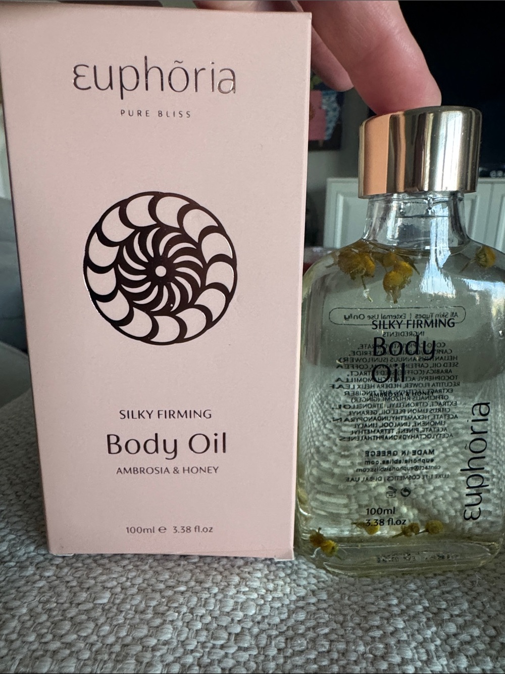 Euphoria Pure Bliss Silky Firming Body Oil - Ambrosia & Honey New